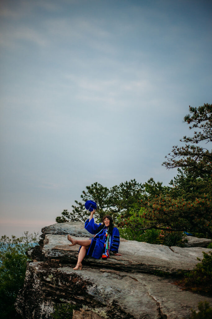 Graduation portraits in the Blue Ridge Mountains